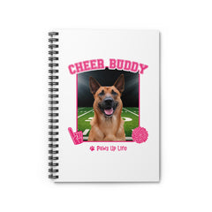 Belgian Sheepdog Cheer Buddy Cheerleading Dog Spiral Notebook for Office and Home - Ruled Line | Paws Up Life, LLC