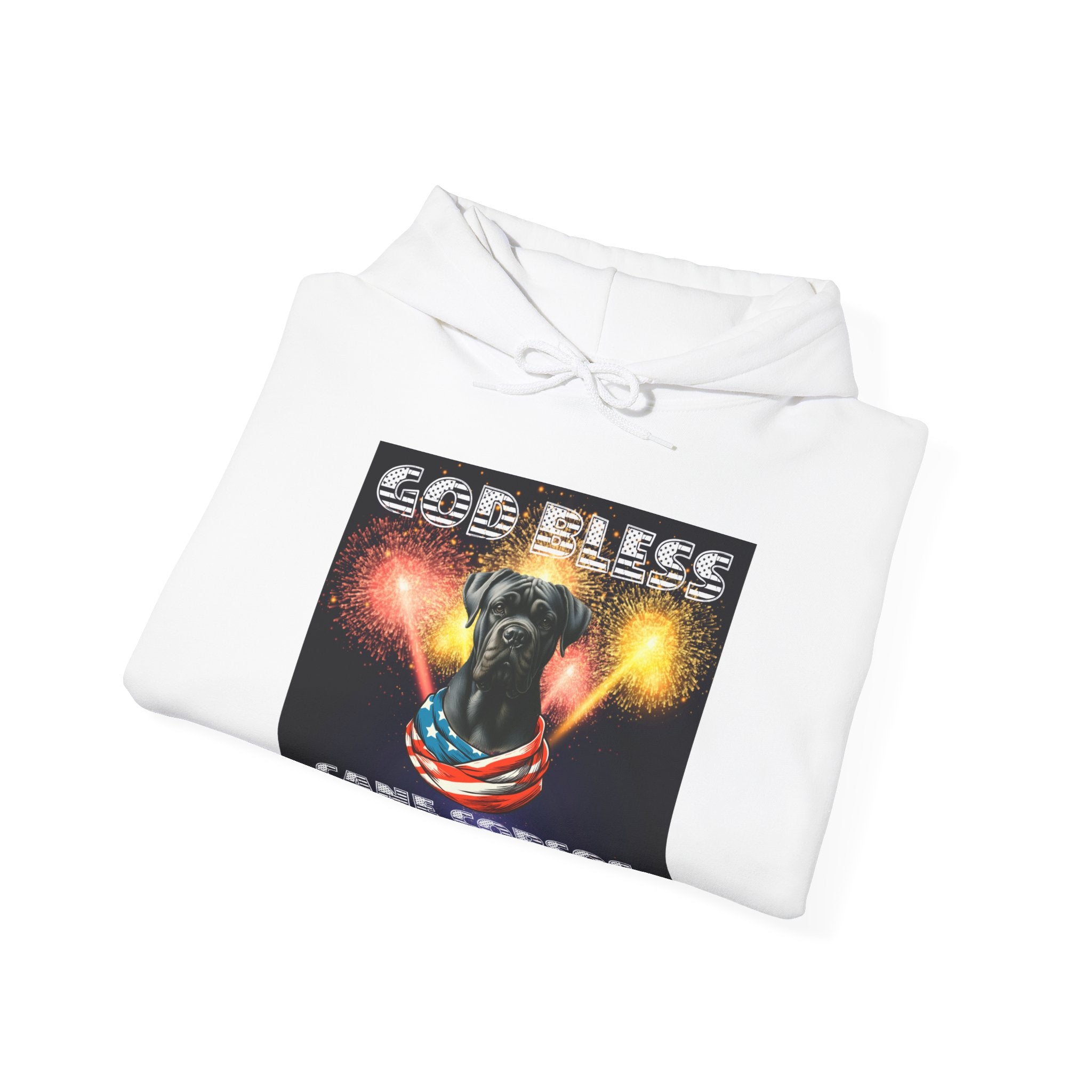 God Bless Cane Corso Patriotic Unisex Sweatshirt Heavy Blend™ Hooded