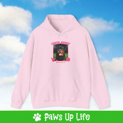 Rottweiler Football Cheer Buddy Cheerleading Dog Unisex Hoodie Hooded Sweatshirt Classic Comfy Cotton | Paws Up Life, LLC