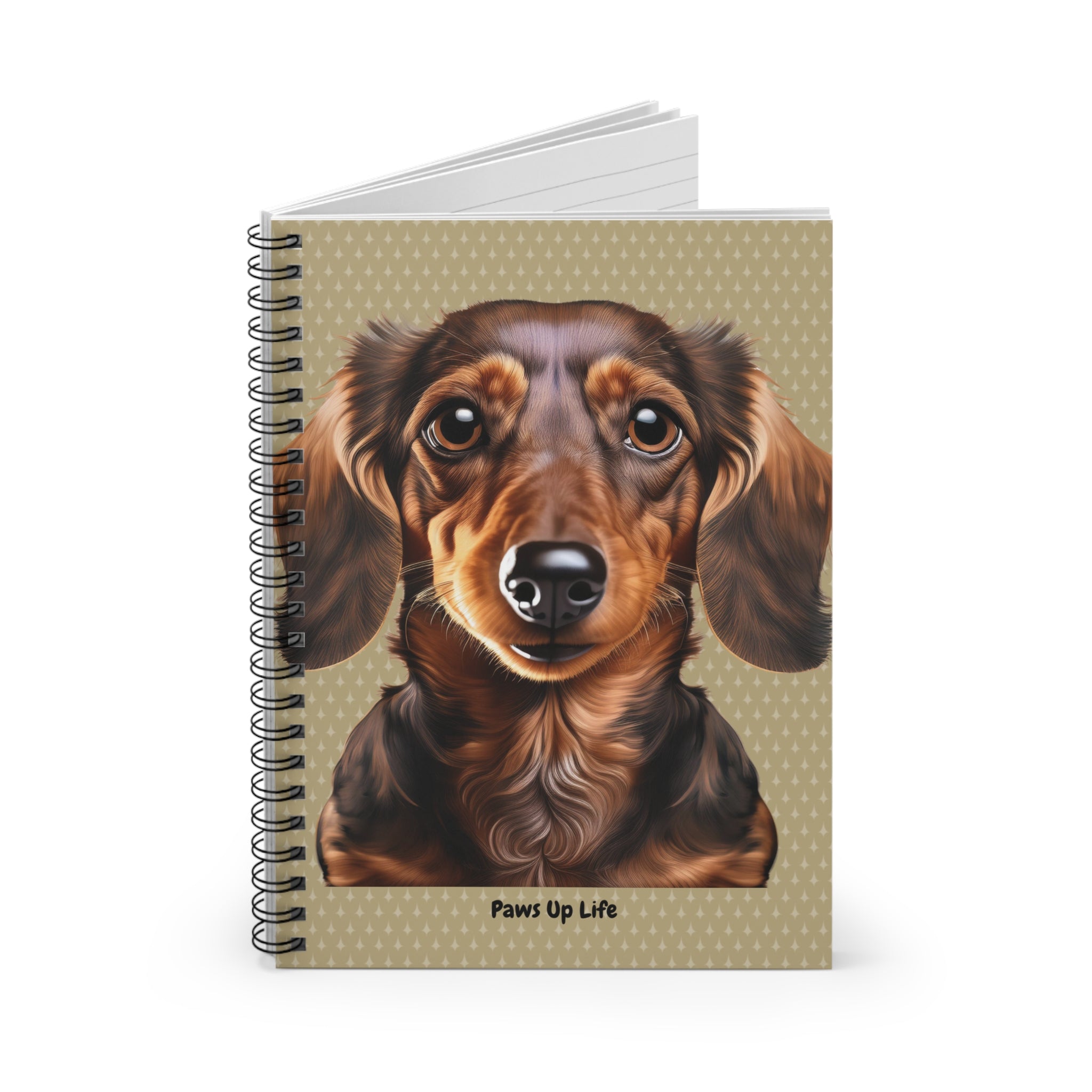 Dachshund Spiral Notebook for Dog Lovers and Dog Moms 8" x 6"