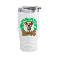 Paws Up Life Brand Logo Ringneck Tumbler 20oz Green