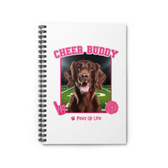 Irish Setter Football Cheer Buddy Cheerleading Dog Spiral Notebook for Office and Home - Ruled Line | Paws Up Life, LLC