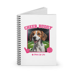 Beagle Cheer Buddy Cheerleading Dog Spiral Notebook for Office and Home - Ruled Line | Paws Up Life, LLC