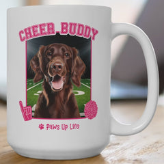 Irish Setter Football Cheer Buddy Cheerleading Dog 15oz Large Coffee Mug Ceramic Drinkware Tea Washable | Paws Up Life, LLC