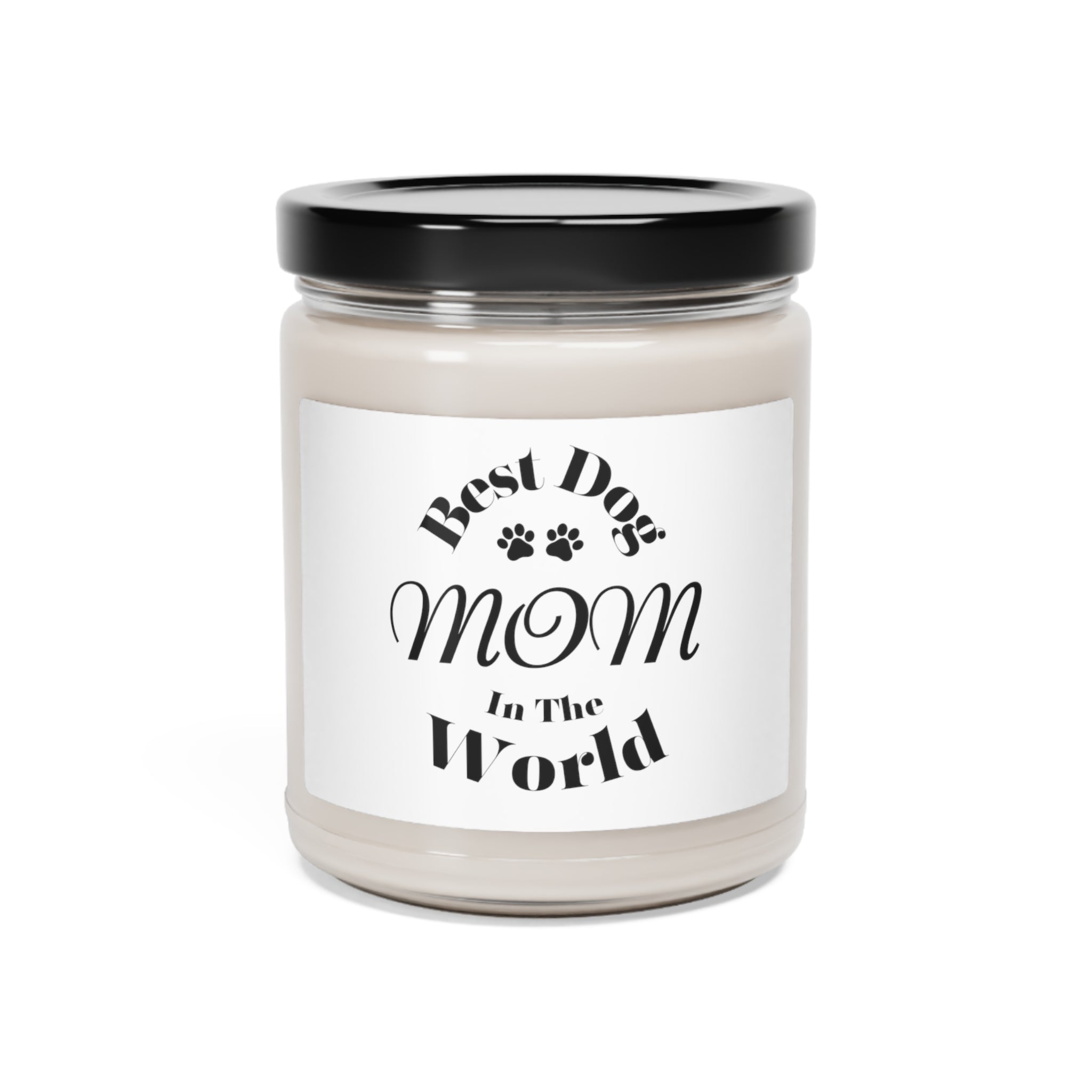 Best Dog Mom in the World Candle: A Heartwarming Gift for Pet Lovers Scented Soy Candle, 9oz, Apple Harvest Scent