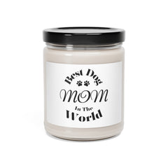 Best Dog Mom in the World Candle: A Heartwarming Gift for Pet Lovers Scented Soy Candle, 9oz, Apple Harvest Scent