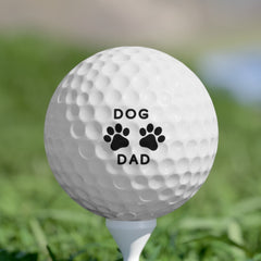 Dog Dad Golf Ball: Swing in Style with this Perfect Gift for Canine-Loving Dads - Golf Balls, 6pcs