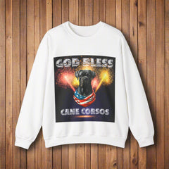 God Bless Cane Corso Patriotic Unisex Sweatshirt Heavy Blend™ Crewneck