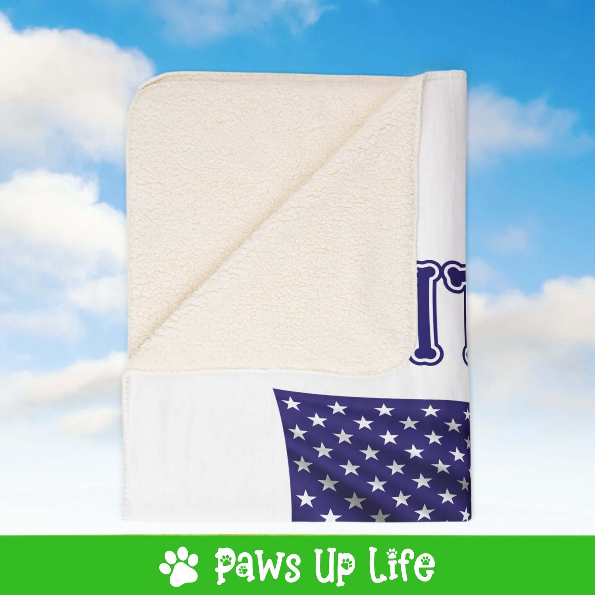 "United We Love" Scottish Terrier Patriotic Fleece Sherpa Blanket - Perfect for Snuggling and Cozy Napping | Paws Up Life, LLC