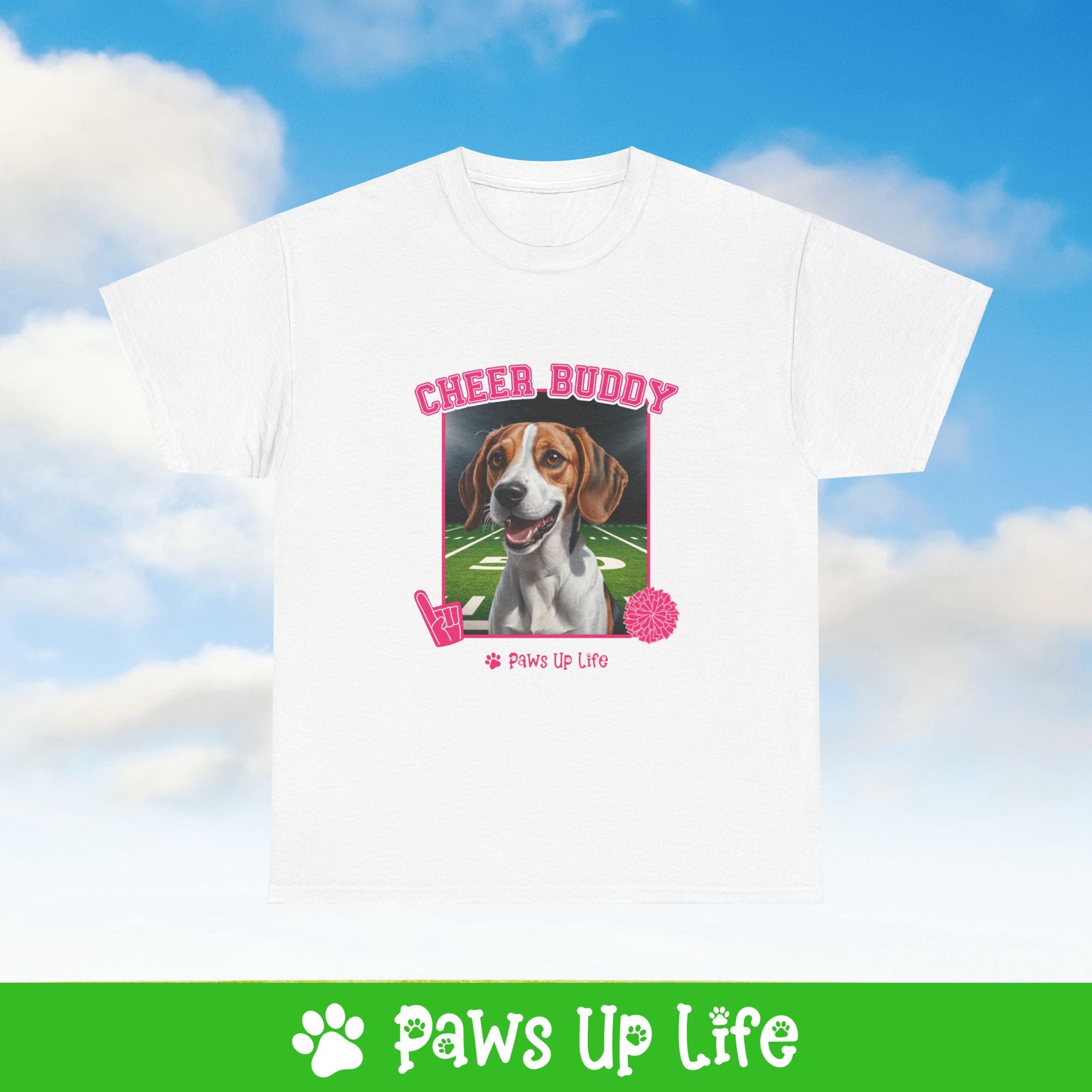 Bernese Mountain Dog Football Cheer Buddy Cheerleading Dog Tee, Shirt, Unisex Pet Lover Gift, Dog Mom Dad Tshirt, Animal Rescue Advocate, Cute Puppy Graphic Top Classic Collar | Paws Up Life, LLC