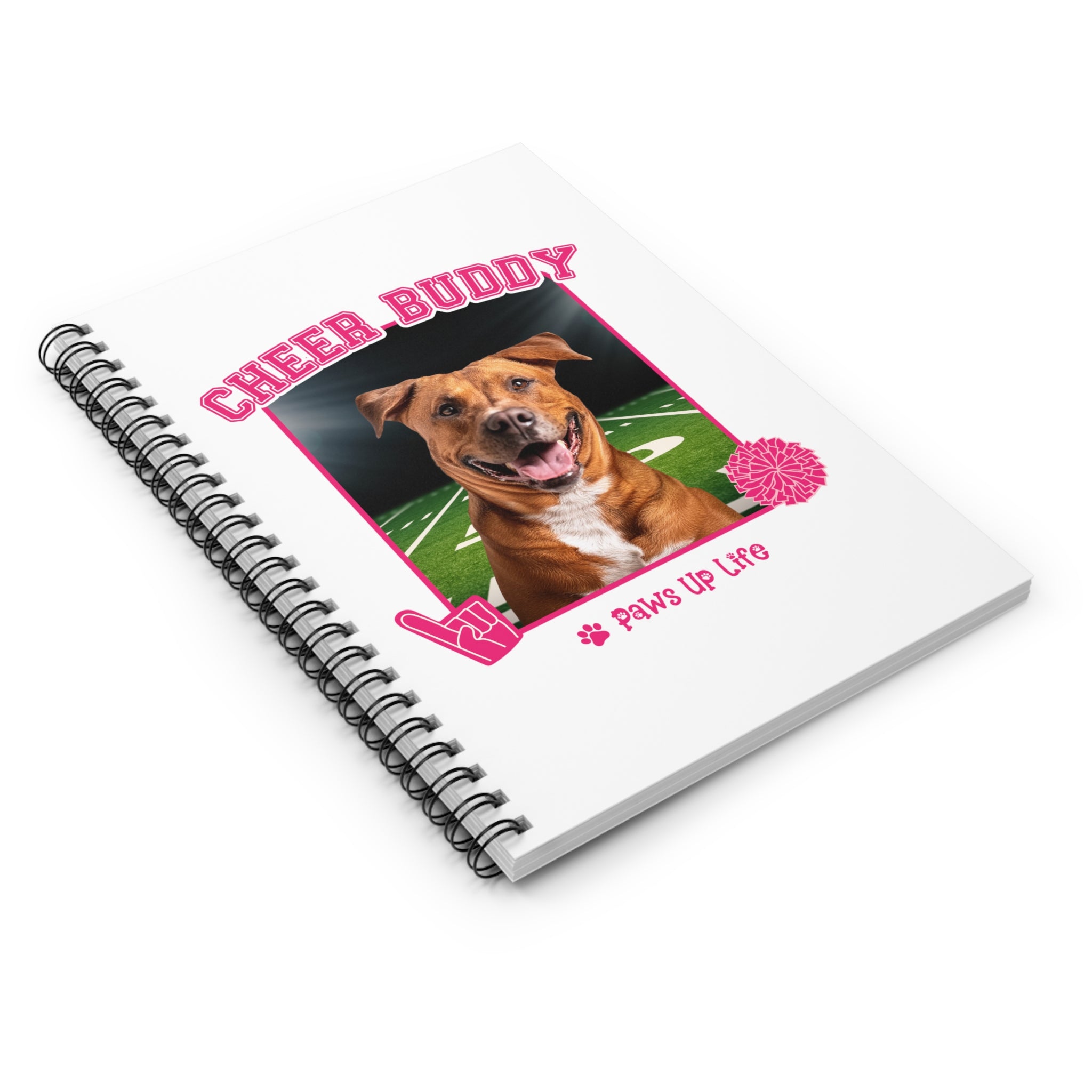 Beauceron Cheer Buddy Cheerleading Dog Spiral Notebook for Office and Home - Ruled Line | Paws Up Life, LLC