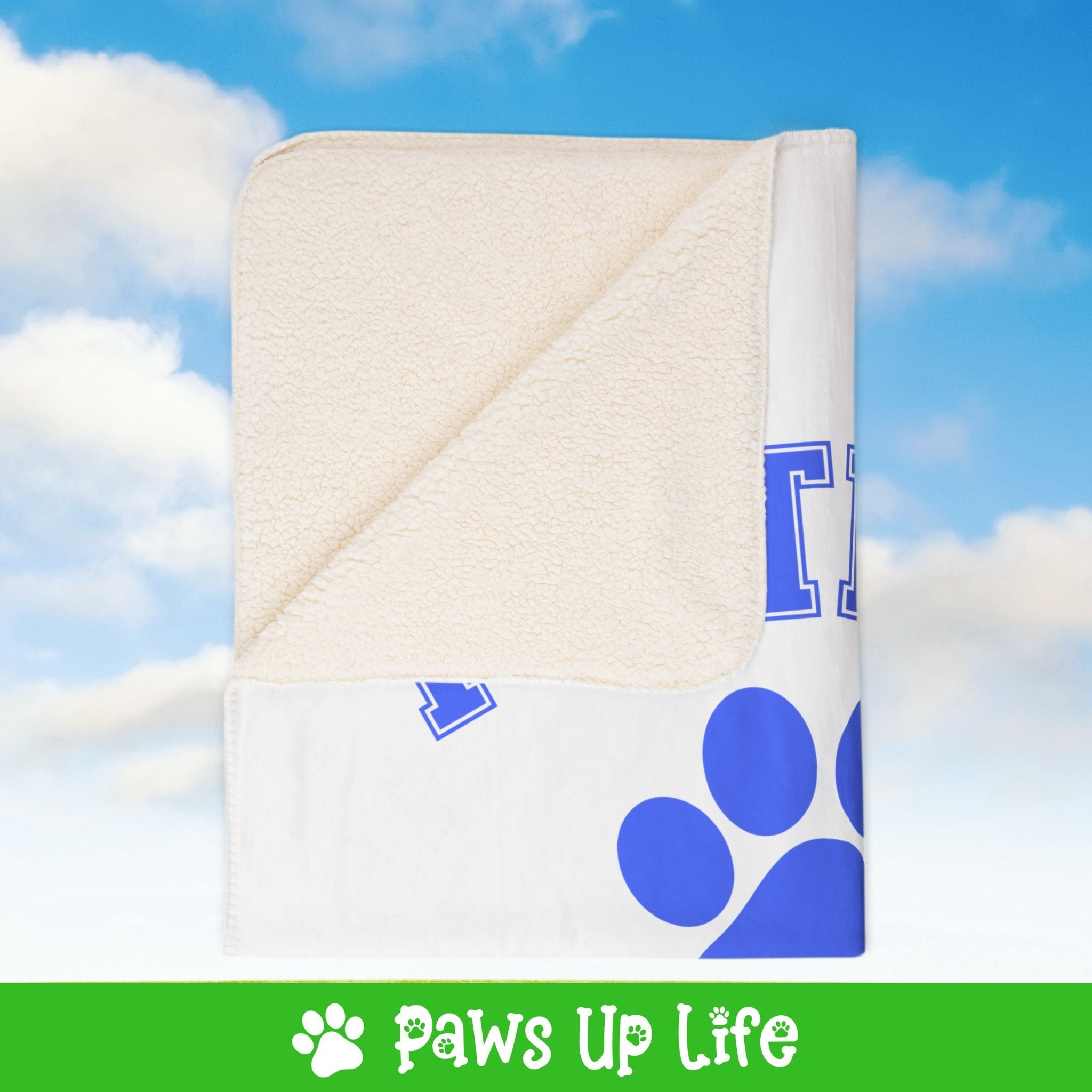 Football Dog Dad Fleece Sherpa Blanket - Perfect for Snuggling and Cozy Napping | Paws Up Life, LLC