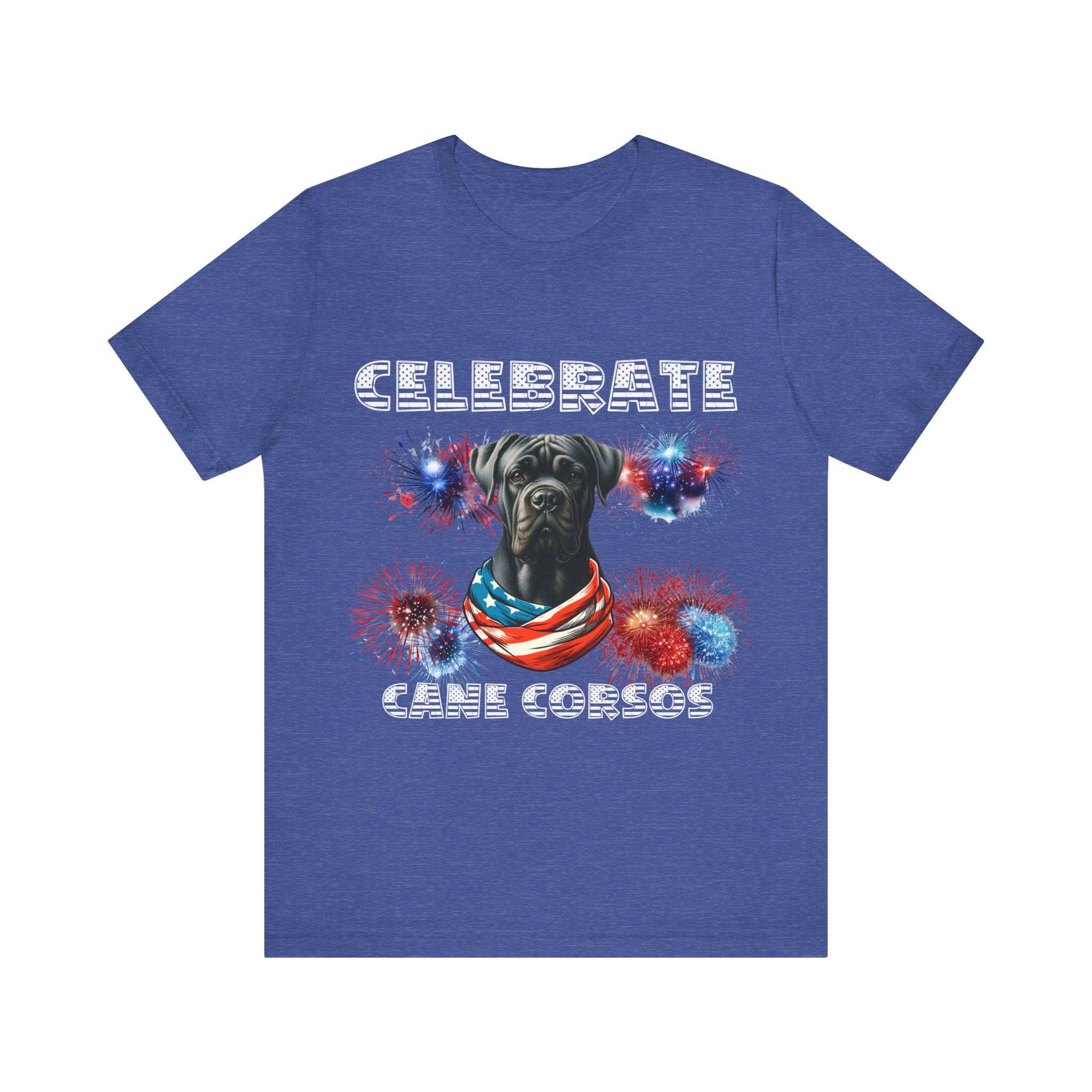 Celebrate Cane Corso Dog Patriotic Unisex Jersey Short Sleeve Tee Bella Canvas 3001