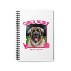 Leonberger Football Cheer Buddy Cheerleading Dog Spiral Notebook for Office and Home - Ruled Line | Paws Up Life, LLC