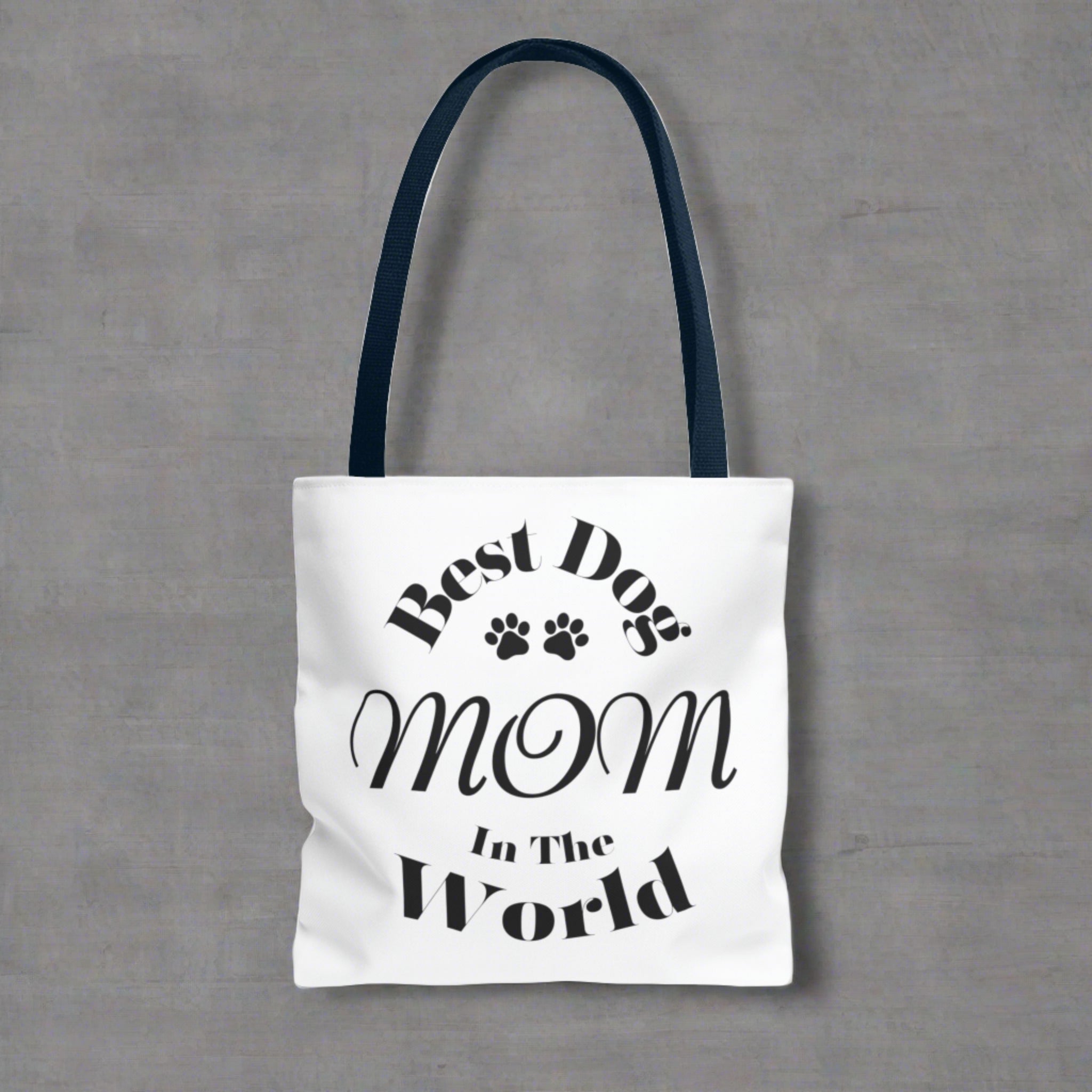 Best Dog Mom In The World Canvas Bag: Stylish Tote for Proud Pet Moms - Tote Bag (AOP)| Mother's Day| Birthday| Christmas| Gift For Her| New Puppy| Pet Adoption| Dog Mom