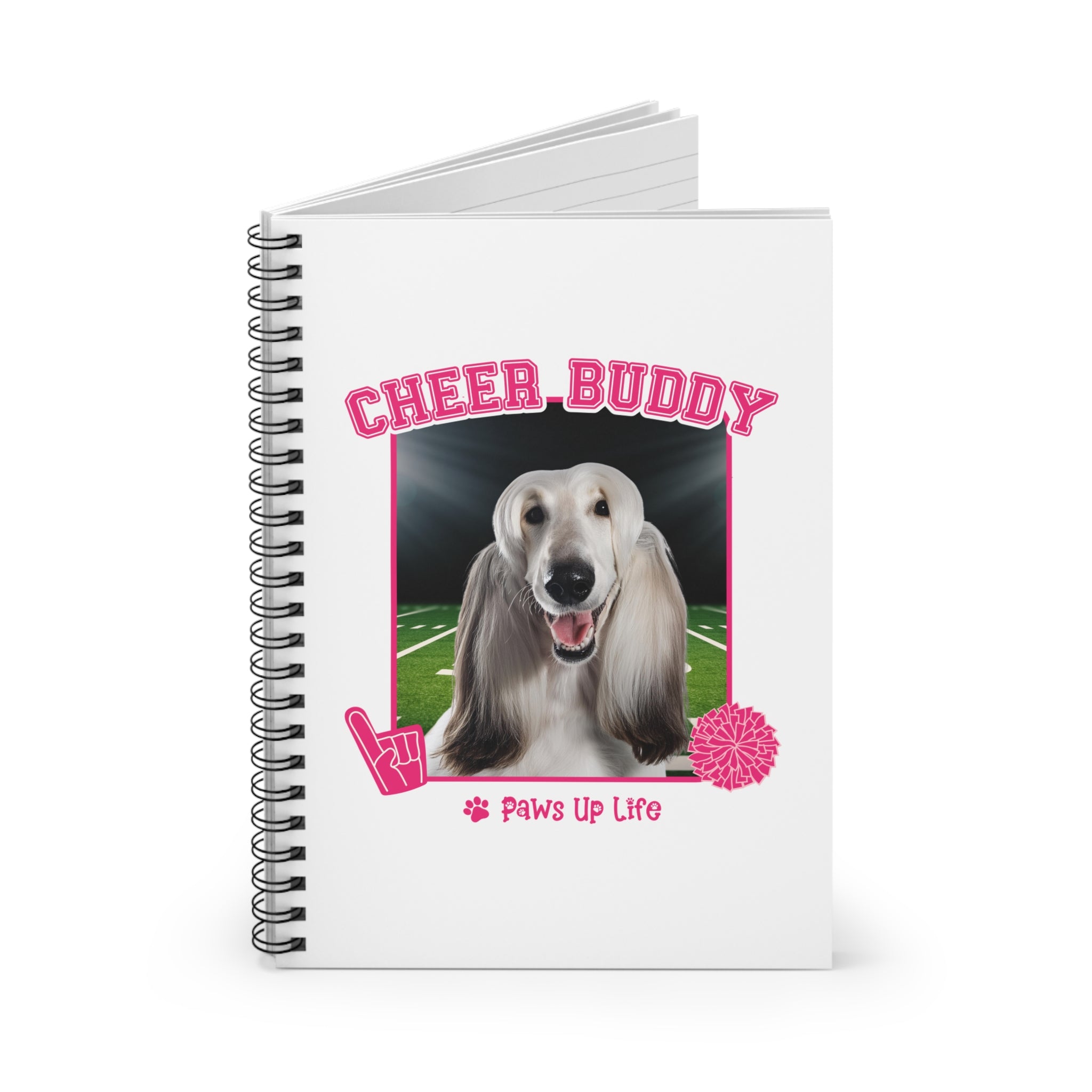 Afghan Hound Spiral Notebook for Office and Home - Ruled Line | Paws Up Life, LLC