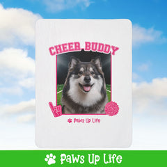 Finnish Lapphund Football Cheer Buddy Cheerleading Dog Fleece Sherpa Blanket - Perfect for Snuggling and Cozy Napping | Paws Up Life, LLC