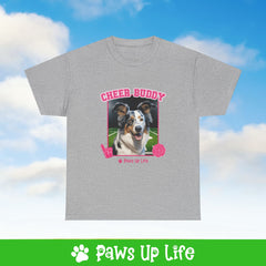 Australian Koolie  Cheer Buddy Cheerleading Dog Tee, Shirt, Unisex Pet Lover Gift, Dog Mom Dad Tshirt, Animal Rescue Advocate, Cute Puppy Graphic Top Classic Collar | Paws Up Life, LLC