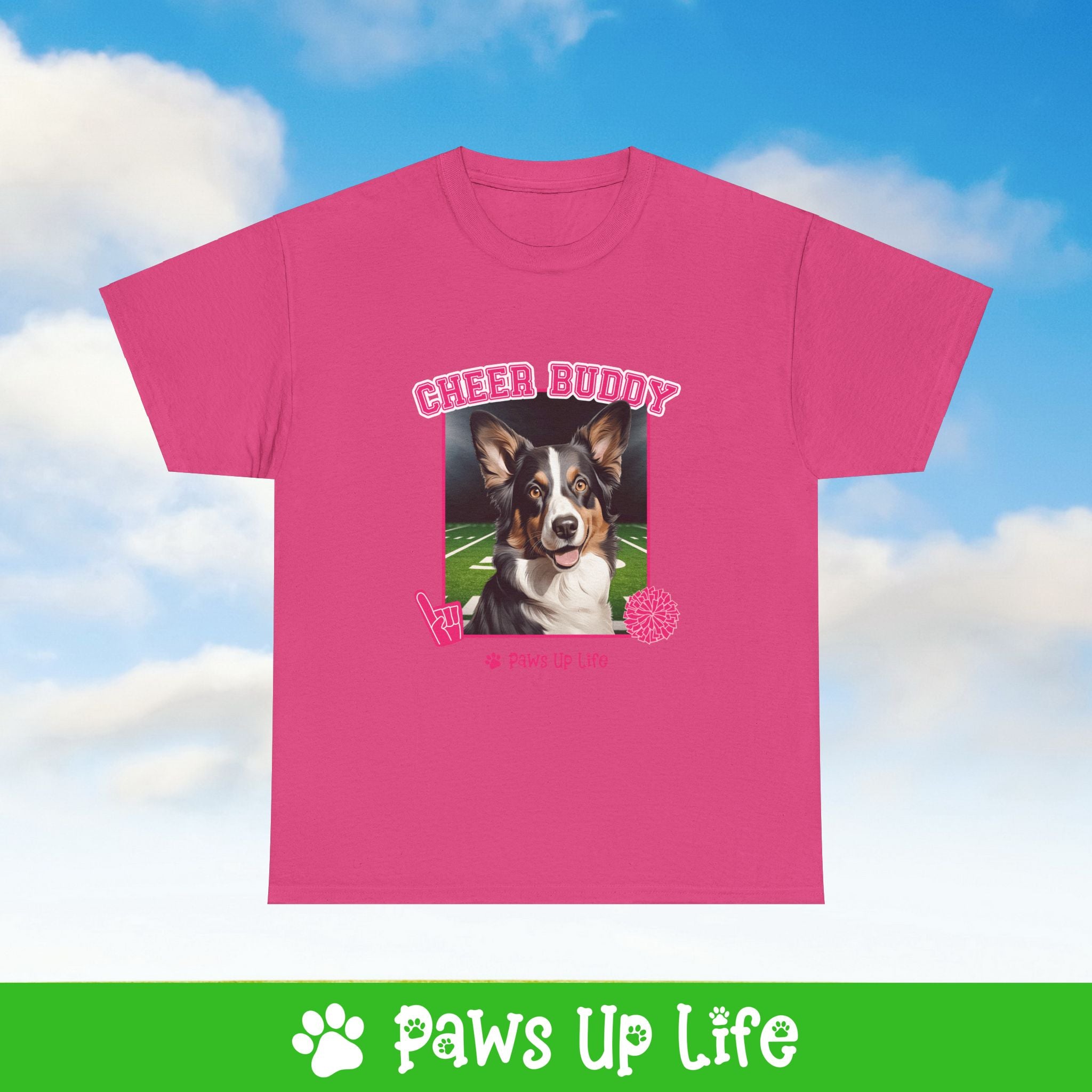 Cardigan Welsh Corgi Football Cheer Buddy Cheerleading Dog Tee, Shirt, Unisex Pet Lover Gift, Dog Mom Dad Tshirt, Animal Rescue Advocate, Cute Puppy Graphic Top Classic Collar