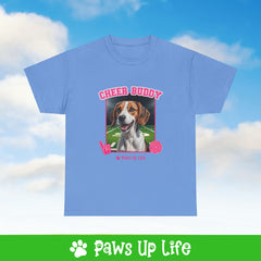 Bernese Mountain Dog Football Cheer Buddy Cheerleading Dog Tee, Shirt, Unisex Pet Lover Gift, Dog Mom Dad Tshirt, Animal Rescue Advocate, Cute Puppy Graphic Top Classic Collar | Paws Up Life, LLC