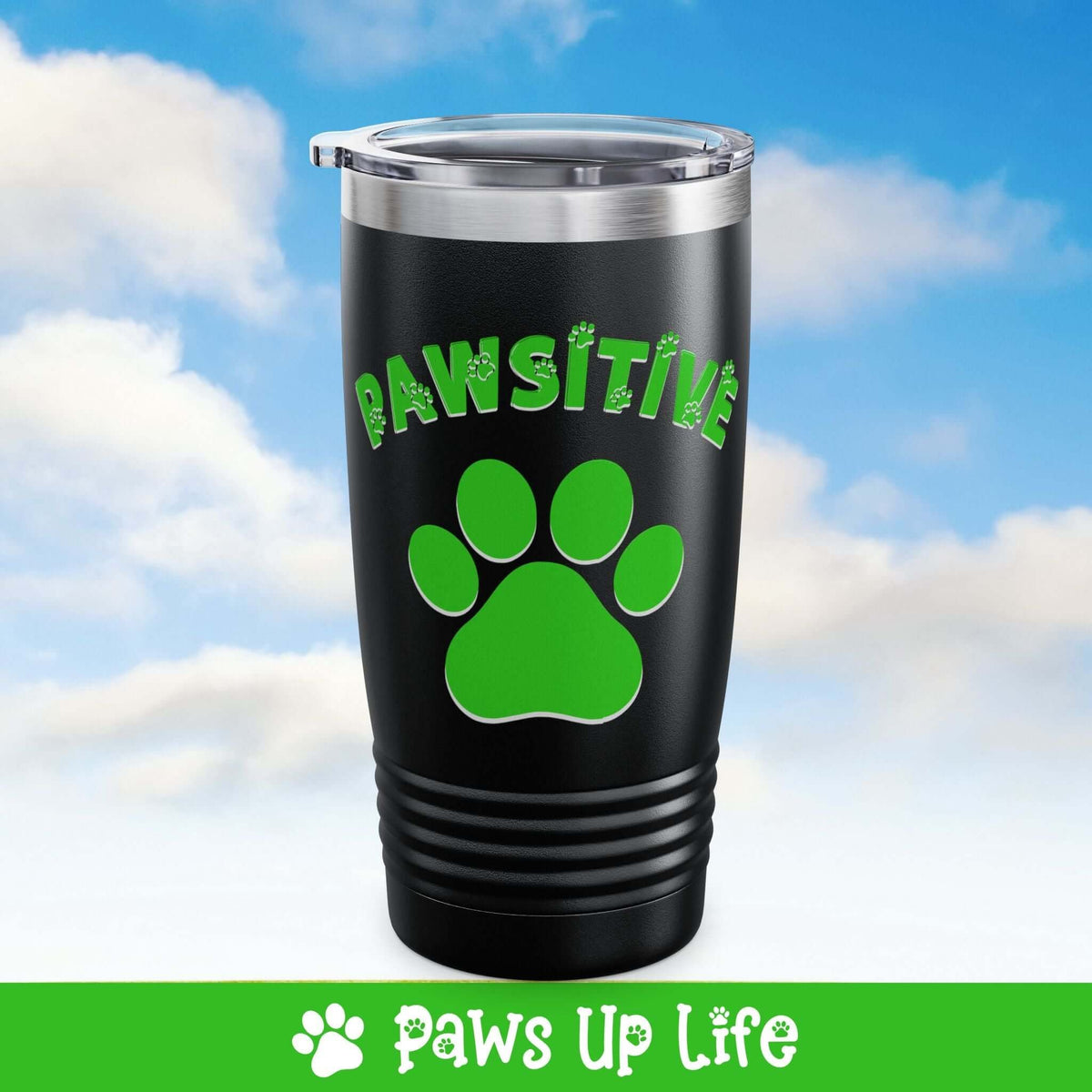 Pawsitive Dog Lover Ringneck Tumbler 20oz | Paws Up Life, LLC