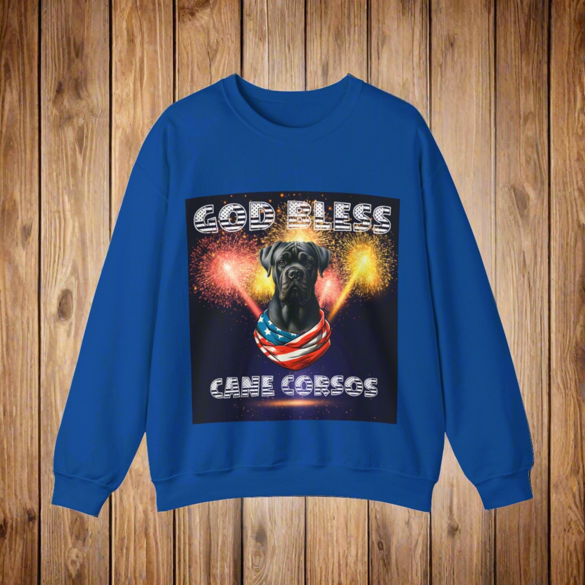 God Bless Cane Corso Patriotic Unisex Sweatshirt Heavy Blend™ Crewneck