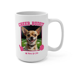 Chihuahua Football Cheer Buddy Cheerleading Dog 15oz Large Coffee Mug Ceramic Drinkware Tea Washable | Paws Up Life, LLC