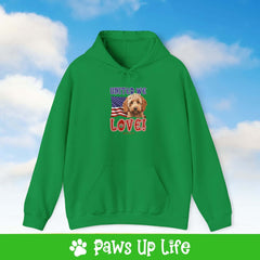 "United We Love" Spoodle Hoodie – Fun Dog Lover Design | Cozy 50/50 Blend Unisex Sweater, Perfect Gift for Pet Lovers! | Paws Up Life, LLC