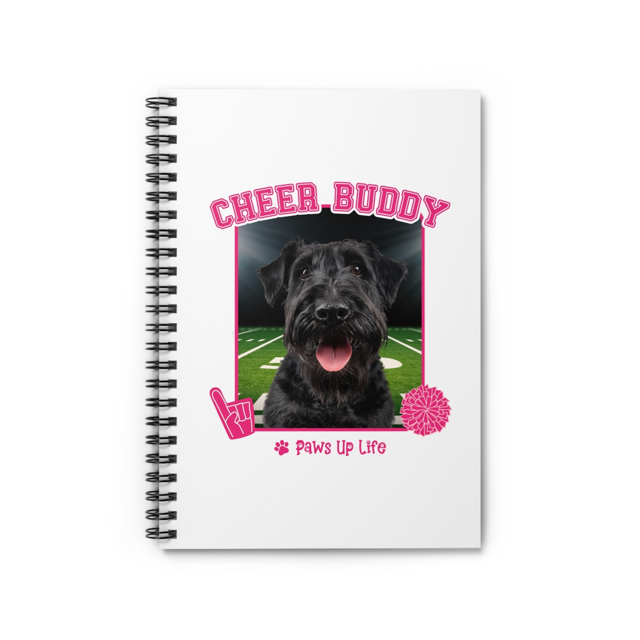 Irish Terrier Football Cheer Buddy Cheerleading Dog Spiral Notebook for Office and Home - Ruled Line | Paws Up Life, LLC