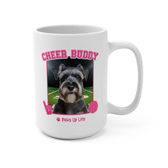 Miniature Schnauzer Football Cheer Buddy Cheerleading Dog 15oz Large Coffee Mug Ceramic Drinkware Tea Washable | Paws Up Life, LLC