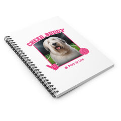 Briard Football Cheer Buddy Cheerleading Dog Spiral Notebook for Office and Home - Ruled Line | Paws Up Life, LLC