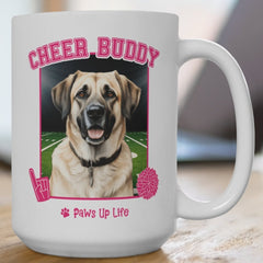 Anatolian Shepherd Cheer Buddy Cheerleading Dog 15oz Large Coffee Mug Ceramic Drinkware Tea Washable | Paws Up Life, LLC