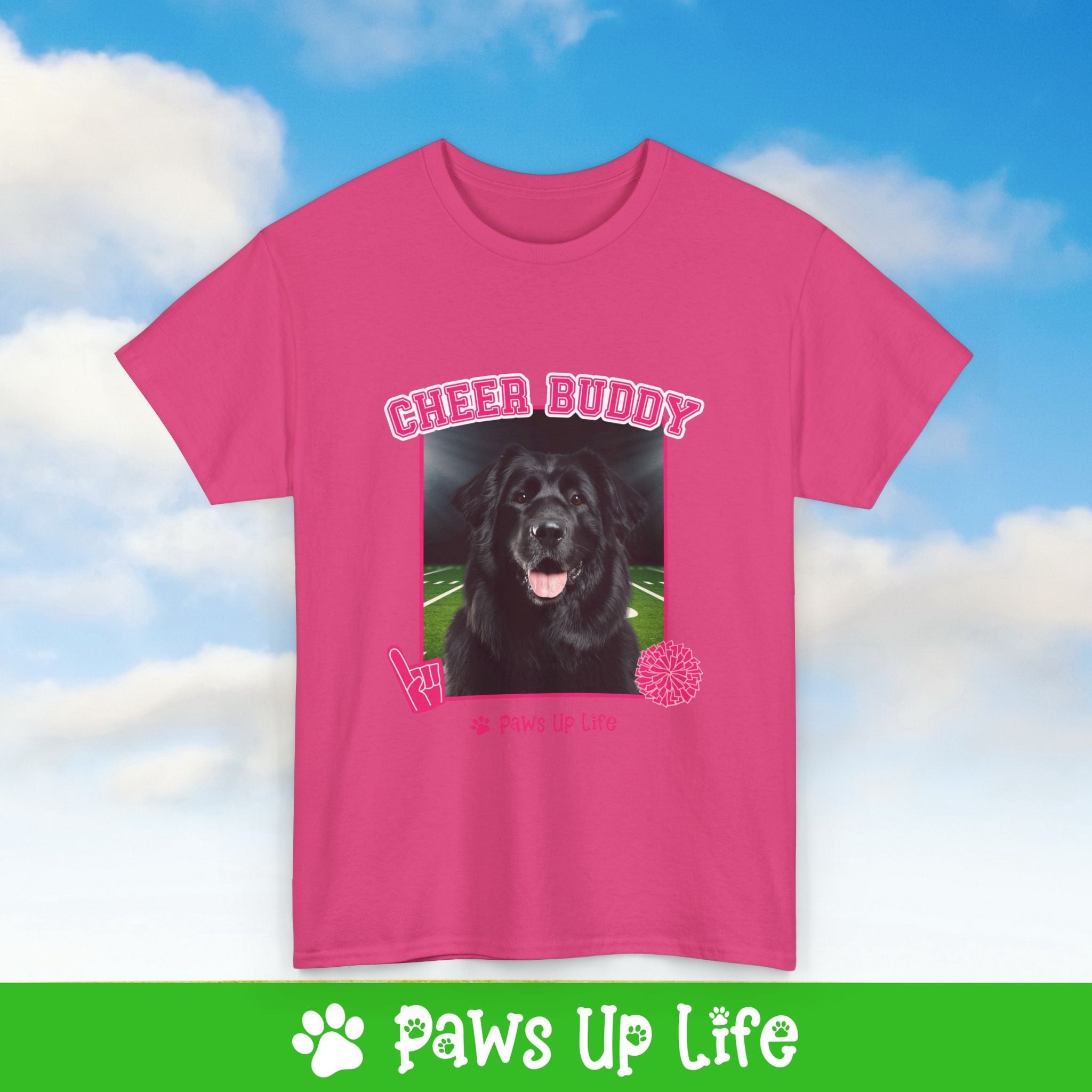 Great Pyrenees Football Cheer Buddy Cheerleading Dog Tee, Shirt, Unisex Pet Lover Gift, Dog Mom Dad Tshirt, Animal Rescue Advocate, Cute Puppy Graphic Top Classic Collar | Paws Up Life, LLC