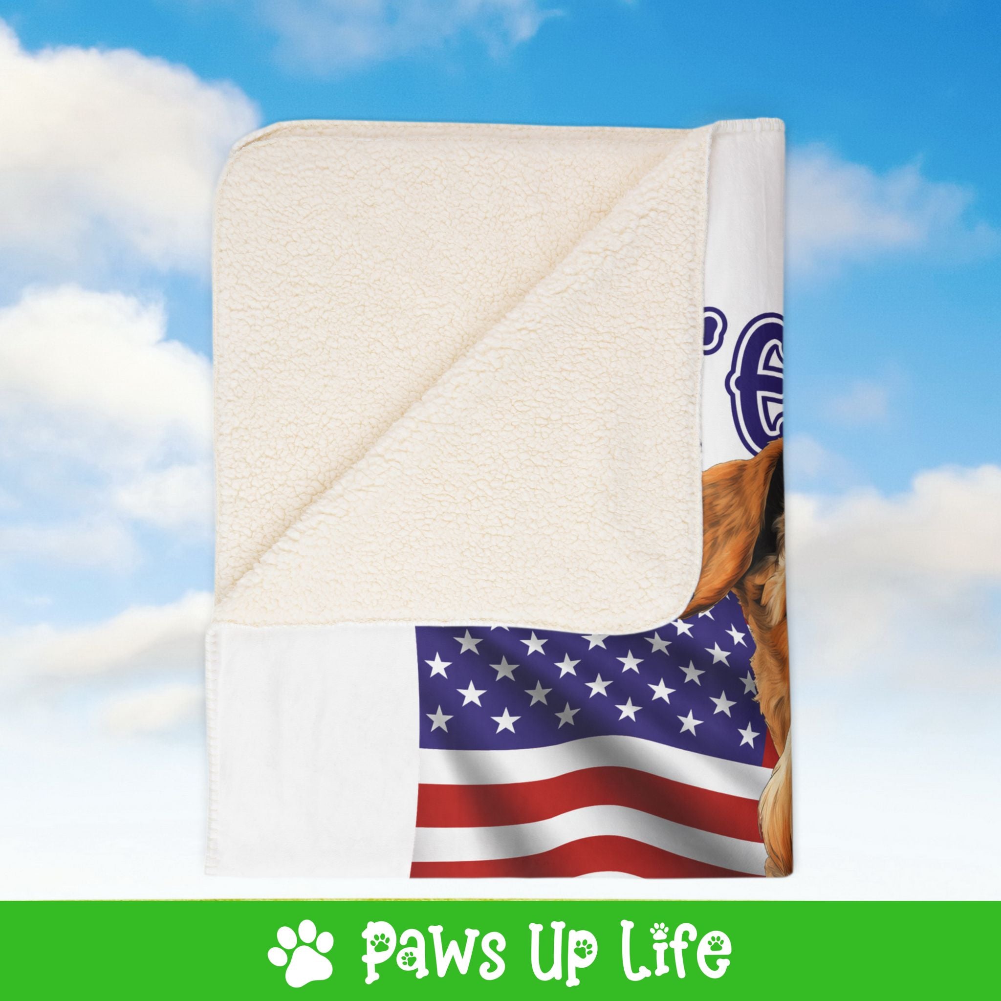 Airedale Terrier Dog United We Love Fleece Sherpa Blanket - Perfect for Snuggling and Cozy Napping | Paws Up Life, LLC