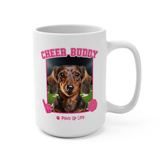 Dachshund Football Cheer Buddy Cheerleading Dog 15oz Large Coffee Mug Ceramic Drinkware Tea Washable | Paws Up Life, LLC