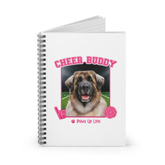 Leonberger Football Cheer Buddy Cheerleading Dog Spiral Notebook for Office and Home - Ruled Line | Paws Up Life, LLC