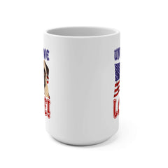 "United We Love" Pug 15oz Ceramic Mug – Fun Patriotic Dog Lover Drinkware, Perfect for Coffee & Tea! | Paws Up Life, LLC