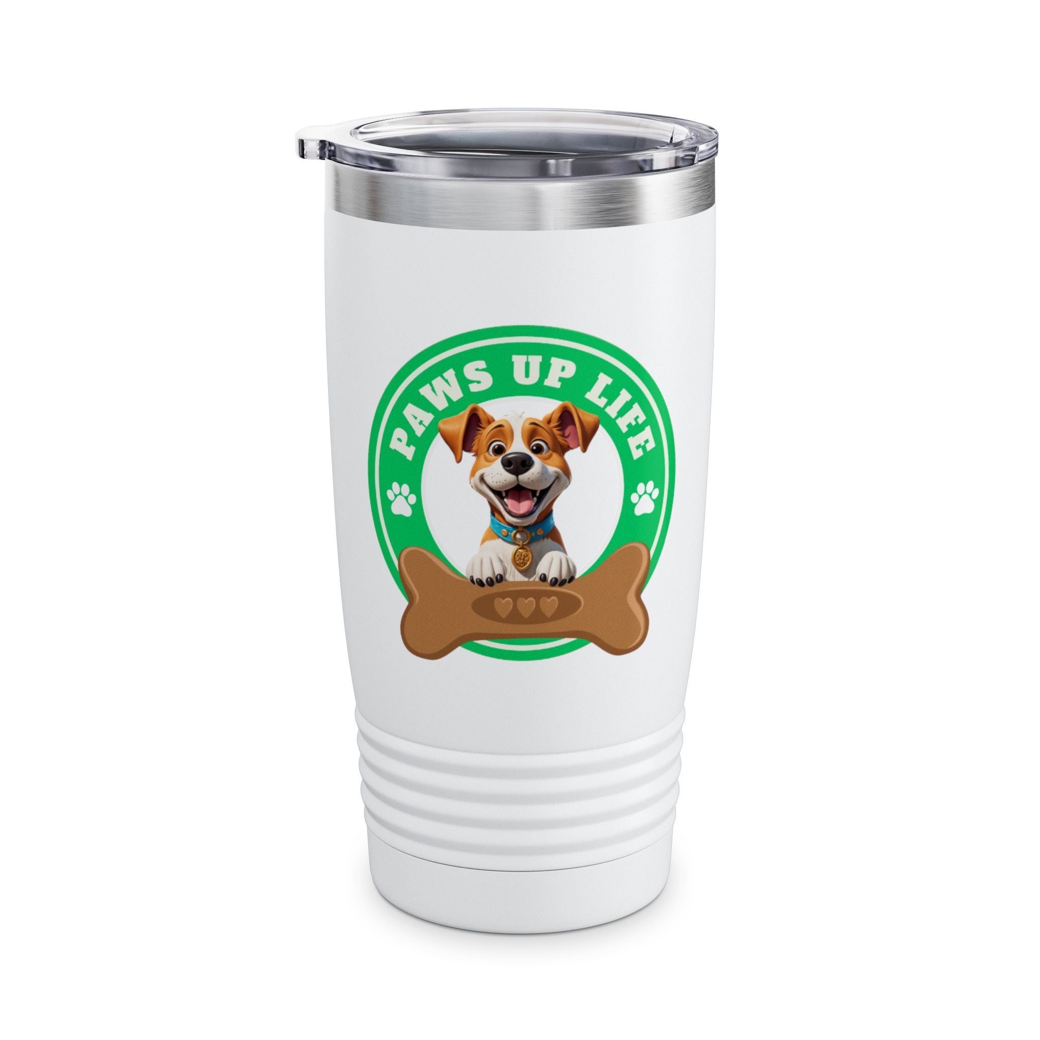 Paws Up Life Brand Logo Ringneck Tumbler 20oz Green