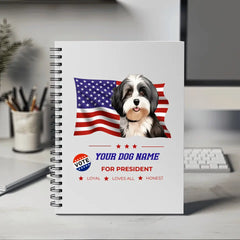 Notebook | Vote For My Dog Campaign Personalized Spiral Notebook