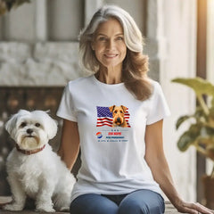 T-Shirt | Vote For My Dog Campaign Personalized TShirt Tee - White