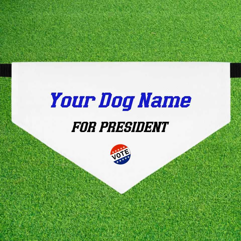 Dog Bandana | Vote for My Dog Personalized Campaign Bandana