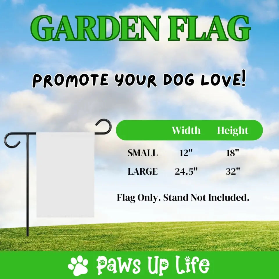 Garden Flag | Dog Mom Personalized Outdoor Garden Flag - 2 Sizes to Choose From