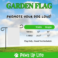 Garden Flag | Dog Mom Personalized Outdoor Garden Flag - 2 Sizes to Choose From