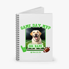 Notebook | Game Day MVP Football Dog Personalized Spiral Notebook