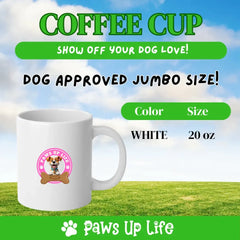 Jumbo Coffee Mug | Cheerleader Dog Personalized 20oz Coffee Cup Pet Gift