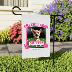 Garden Flag | Cheerleader Dog Personalized Garden Flag - Multiple Titles Available