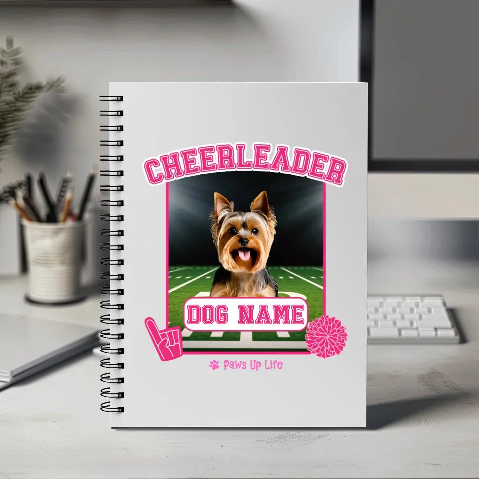 Notebook | Cheerleader Dog Personalized Notebook for Puppy & Pet Cheer