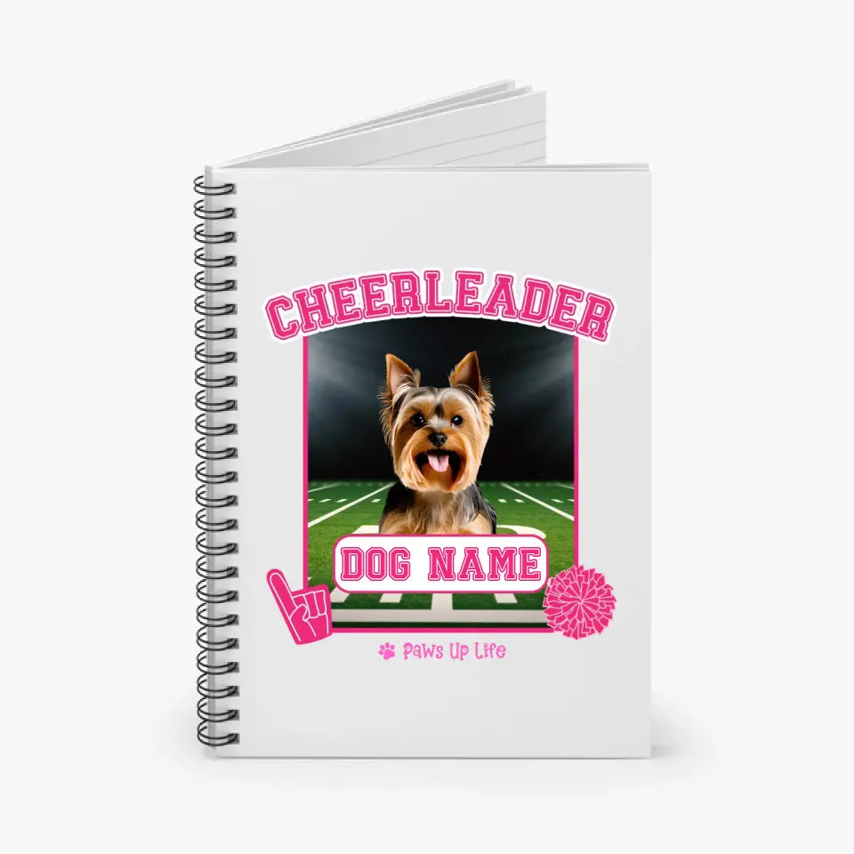 Notebook | Cheerleader Dog Personalized Notebook for Puppy & Pet Cheer