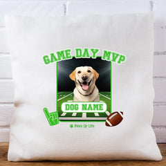 Pillow | Game Day MVP Dog Personalized Throw Pillow Square