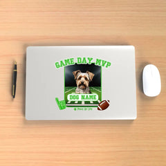 Stickers | Game Day MVP Dog Personalized Football Vinyl Stickers